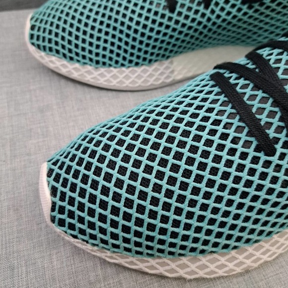 %Adidas Original Parley Shoe 13 Blue Mens Deerupt / A 51 main image 3